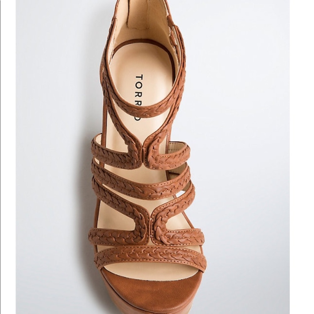 BRAIDED STRAPPY PLATFORM WEDGES (WIDE WIDTH)